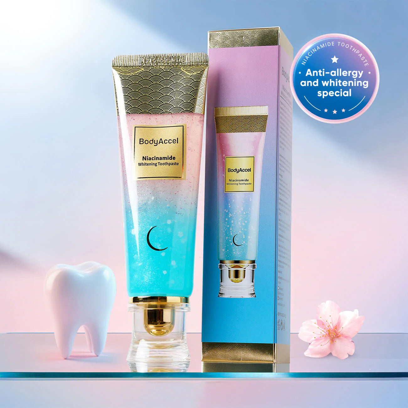BodyAccel - Dentifrice à la niacinamide
